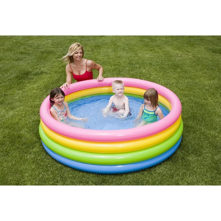 Intex 56441NP - Planschbecken 4-Ring Pool Sunset Glow, 168 x 46 cm
