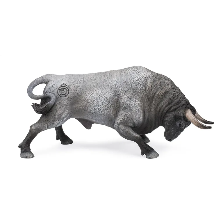 Deqube - Bravo Carddeno Embilierend Stier Figur, Grau (90110102)