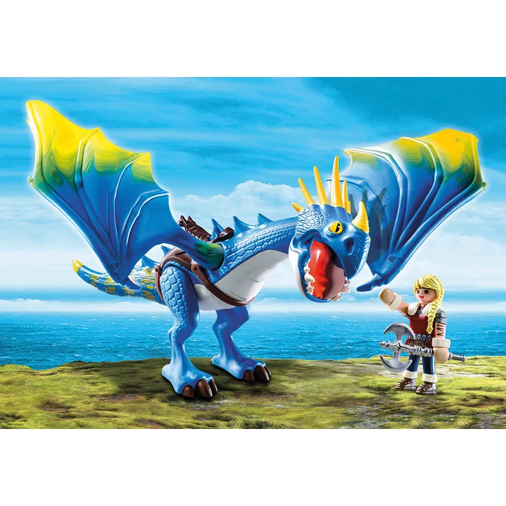 PLAYMOBIL 9247 - DreamWorks Dragons, Astrid und Sturmpfeil, Ab 4 Jahren – Bild 3