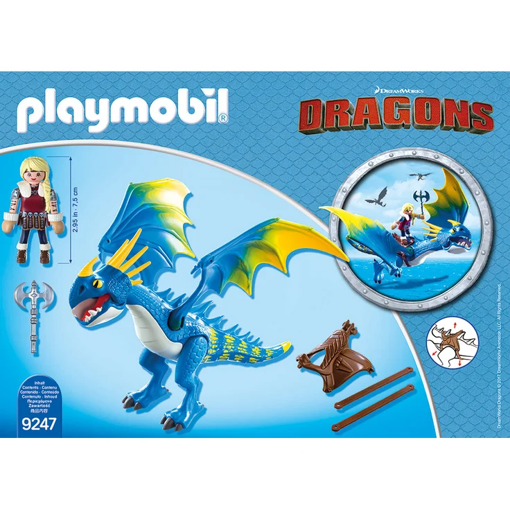 PLAYMOBIL 9247 - DreamWorks Dragons, Astrid und Sturmpfeil, Ab 4 Jahren – Bild 2