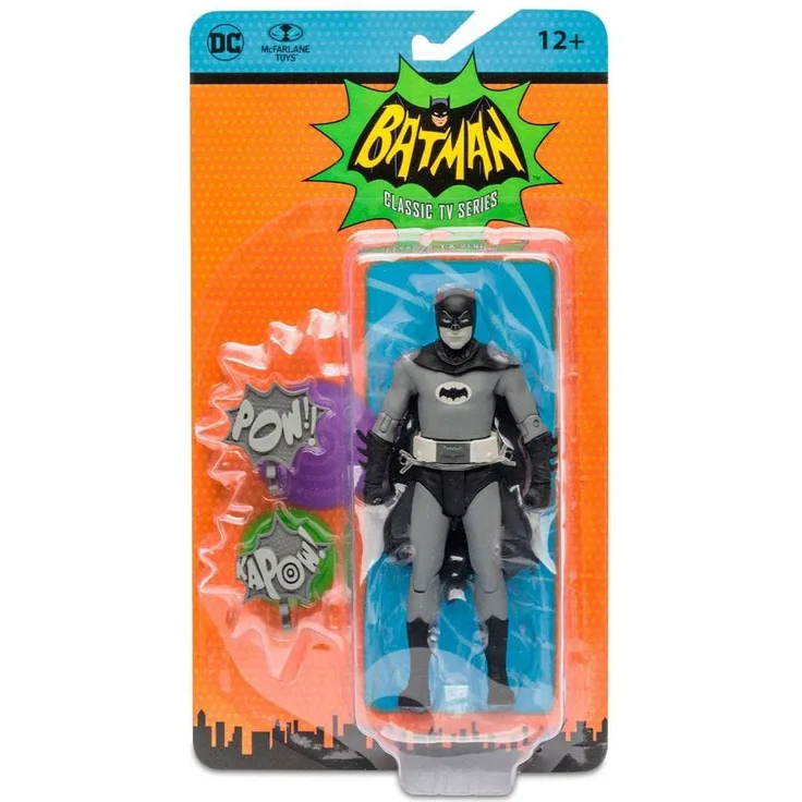 McFarlane Actionfigur Batman 66 (Black & White TV Variant) 15 cm, TM15056, Mehrfarbig