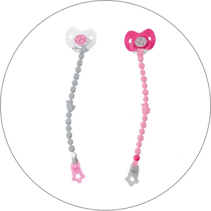 Zapf BABY born Magic Schnuller&Kette2sort43cm, 1x Stück, zufällige Farbauswahl - Preisvergleich – Bild 1
