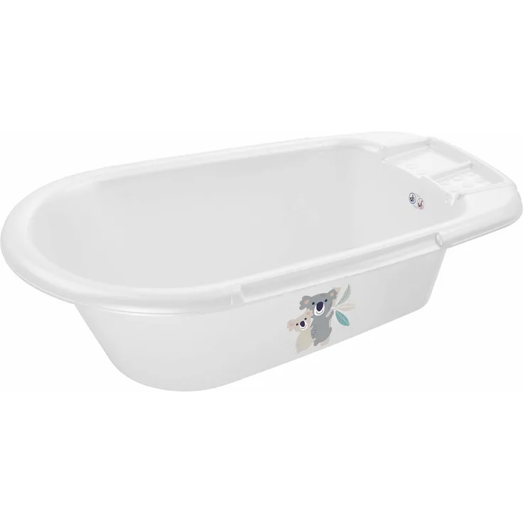 Rotho 'Bella Bambina' Babybadewanne Koala, mit Ablaufstöpsel, mit integrierter Sitzmulde, 0-12 Monate