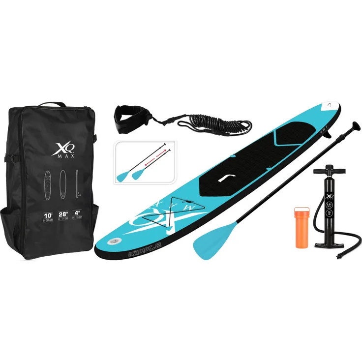 Sport4>it 320 cm SUP Stand Up Paddle-Board Komplettset in türkis / schwarz - Preisvergleich