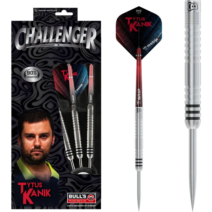 BULL'S Challenger Steeldart T. Kanik/ 22 Gr. /Verpackungseinheit 1 Stück