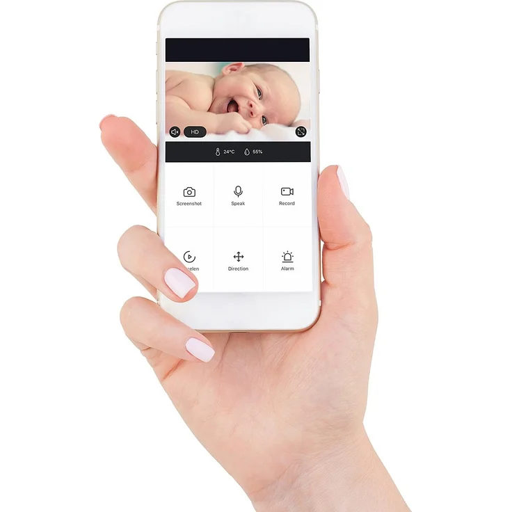 Alecto Smartbaby10 wlan-Babyphone mit Kamera schwarz – Bild 3