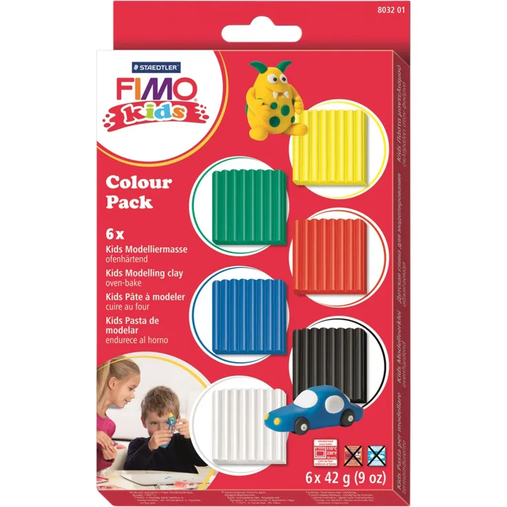 STAEDTLER FIMO kids Colour Pack basic 6 x 42 g