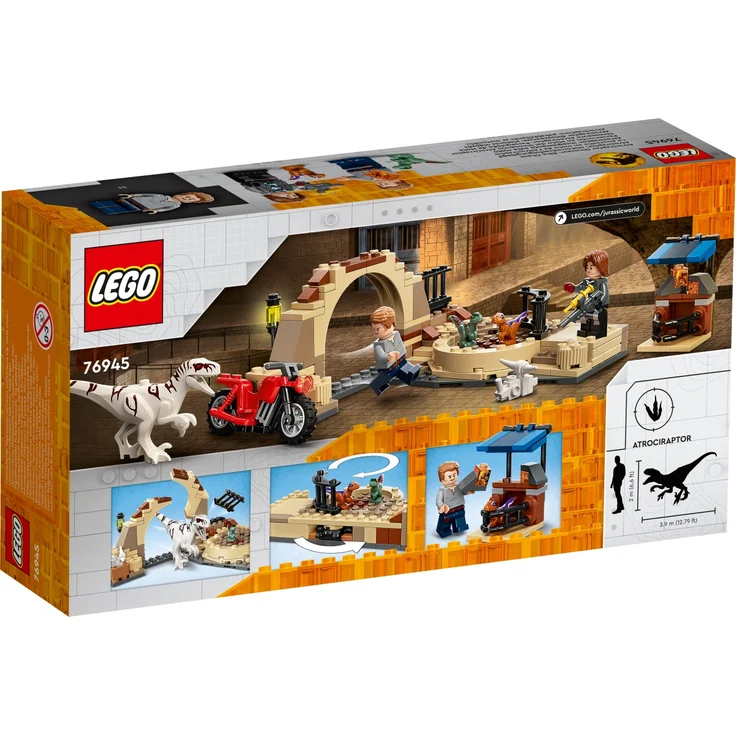 Lego Jurassic World 76945 'Atrociraptor: Motorradverfolgungsjagd', 169 Teile, ab 6 Jahren – Bild 4