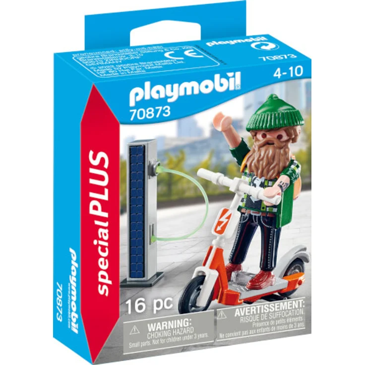PLAYMOBIL City Life 70873 'Hipster mit E-Roller', 16 Teile, ab 4 Jahren – Bild 1