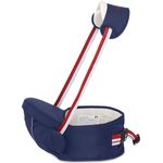 SONARIN Multifunktionaler Hipseat Baby Carrier Babytrage,Freie Größe,Kleinkind-Hüft-Sitzträger,Vorderer Träger-Gurt,4 tragende Positionen(Dunkelblau)