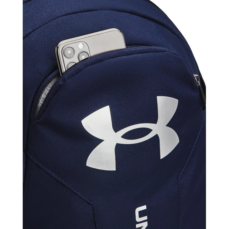 Under Armour Hustle Lite Backpack midnight navy - metallic silver (410-099) – Bild 1