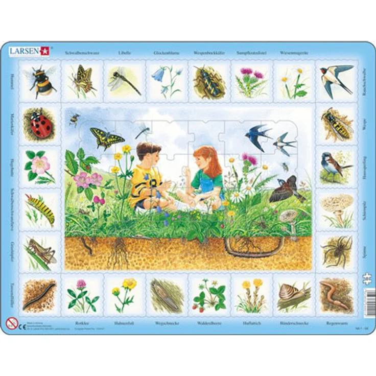 Larsen Auf der Wiese Puzzle – Bild 1