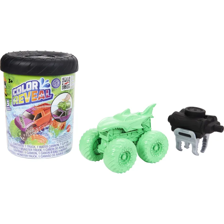 Mattel HJF39 Hot Wheels Monster Trucks Color Reveal, sortiert (1 Stück, zufällige Auswahl)