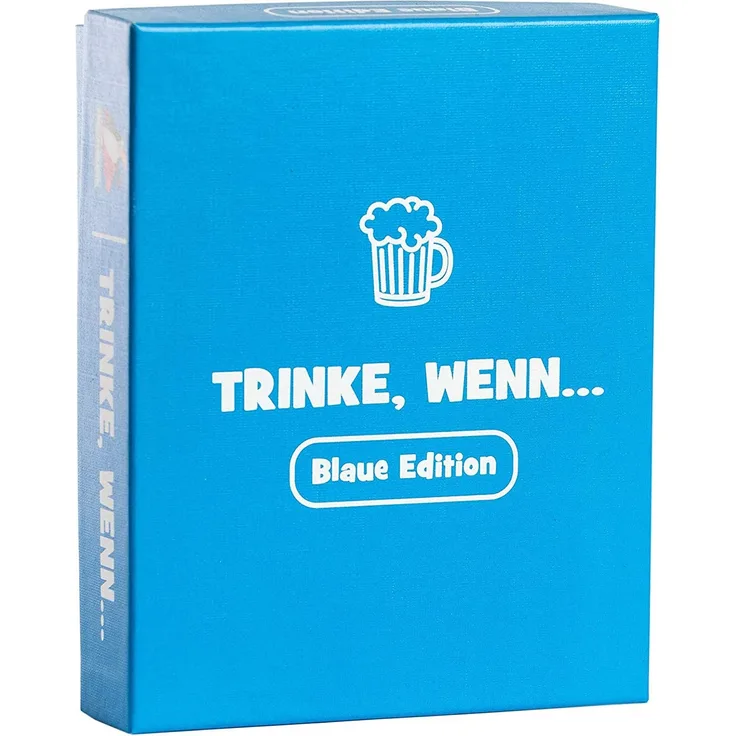 Trinke wenn. Blaue Edition Trinkspiel 100+ Fragen Spieler: 2+ Alter: ab 18 Blau