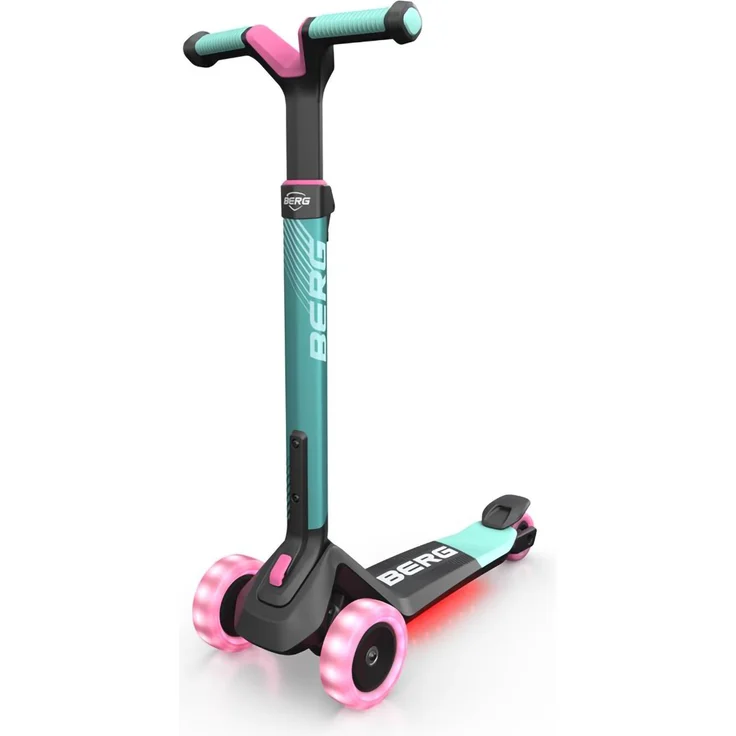 BERG Scooter - Tretroller Nexo mint + Lights LED-Räder + LED-Deck – Bild 1