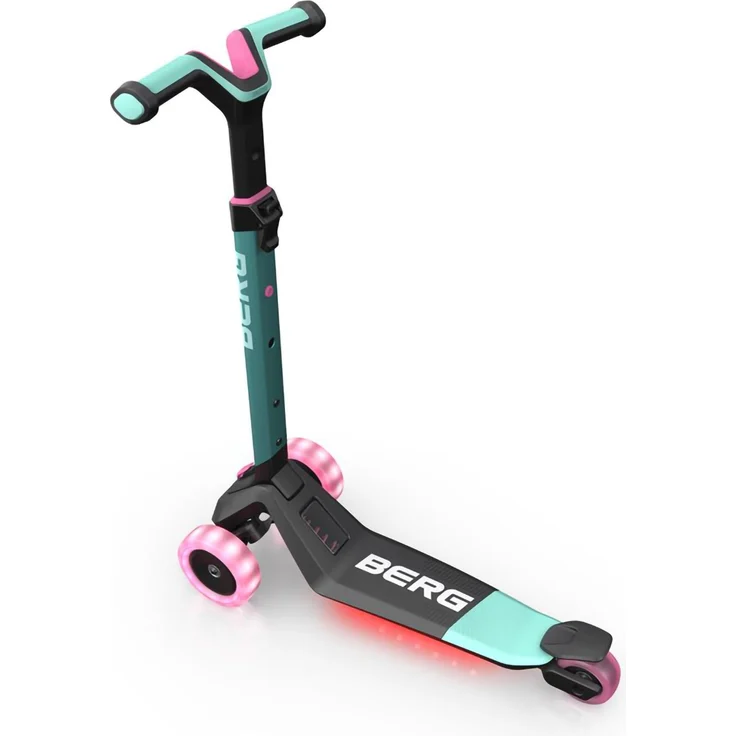 BERG Scooter - Tretroller Nexo mint + Lights LED-Räder + LED-Deck – Bild 2