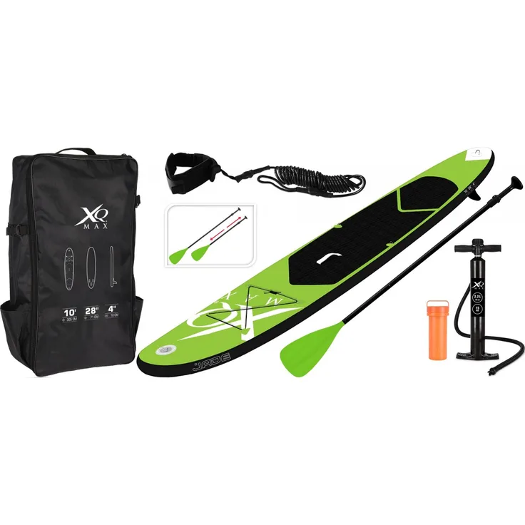 Sport4>it 320 cm SUP Stand Up Paddle-Board Komplettset in grün / schwarz