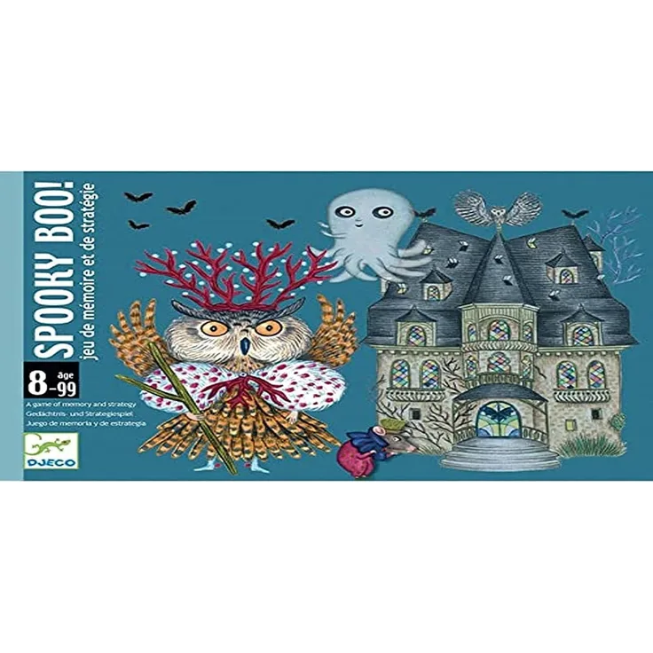 Djeco - Spooky Boo Spielkarten (35098), Bunt