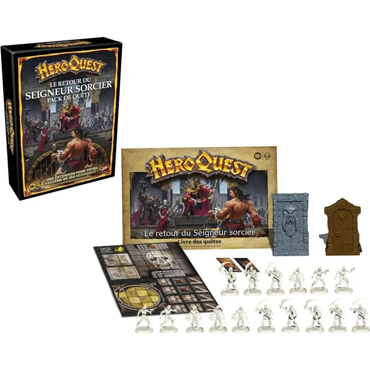 Avalon Hill HeroQuest, Erweiterung Der Rückkehr des Herr Hexer, ab 14 Jahren, HeroQuest Spielsystem erforderlich, F4193801, Mehrfarbig, one Size