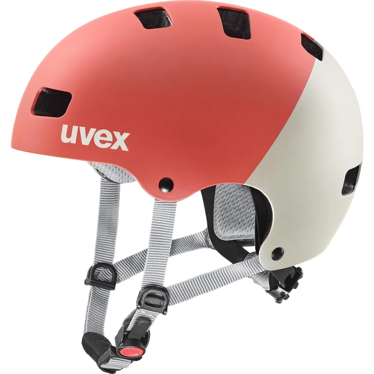 Uvex kid 3 cc grapefruit - sand mat 55-58 cm – Bild 1