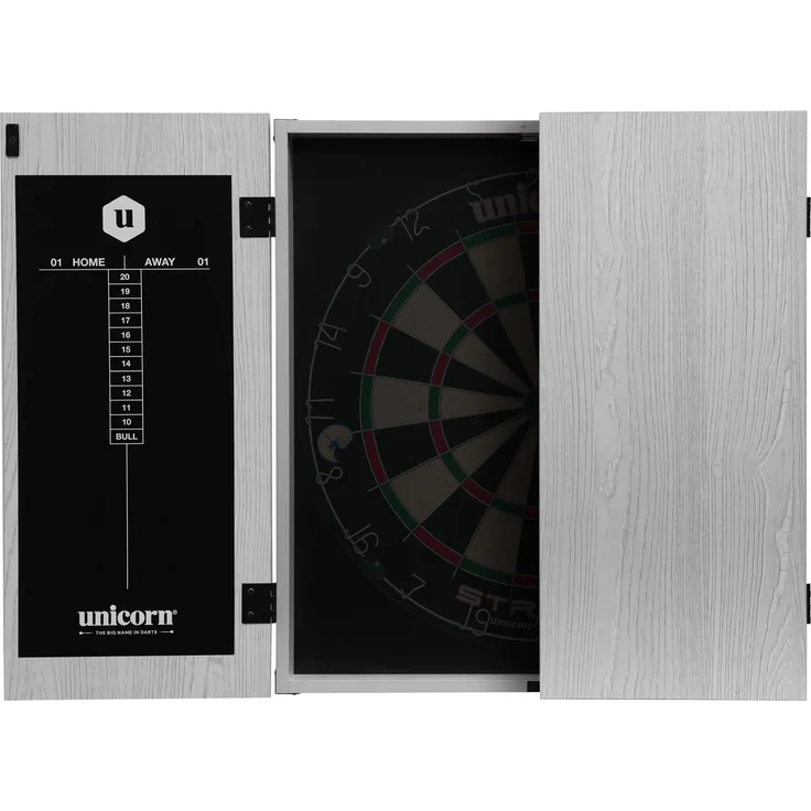 Unicorn Maestro Grey Dartboard Cabinet | Dart Board Platte Dartscheibe – Bild 1