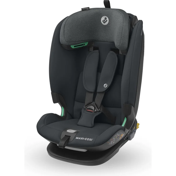 Maxi-Cosi Titan Plus i-Size, mitwachsender ISOFIX-Kindersitz, G-CELL-Seitenaufprallschutz, 4 Liegepositionen, weiche Schaumstoffpolster in Kopfstütze, 76-150 cm, 15 Monat-12 Jahre, Authentic Graphite – Bild 1