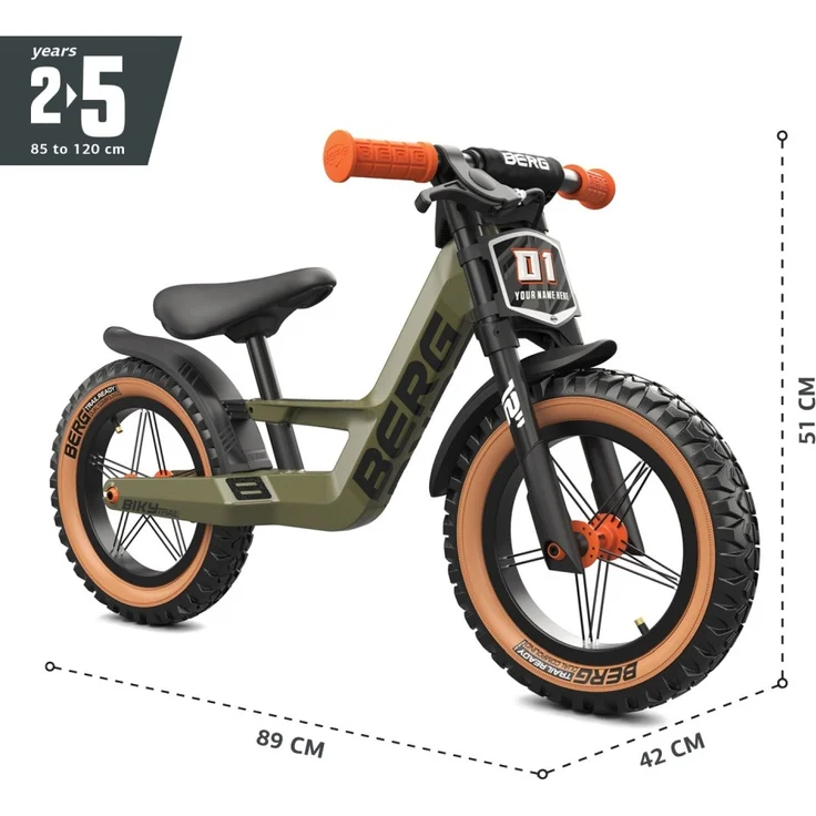BERG Laufrad Biky Trail grün 12" + Handbremse – Bild 5