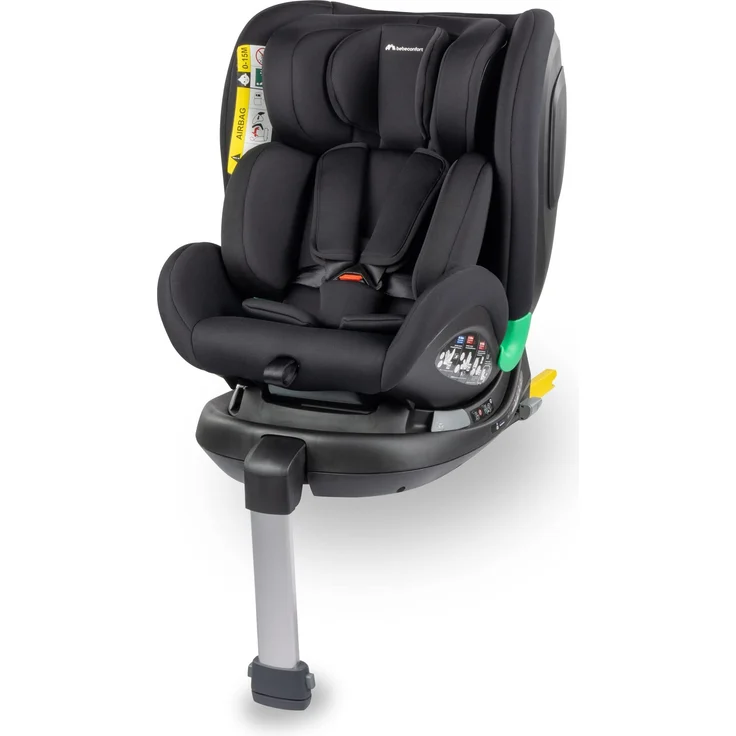 Bebeconfort EvolveFix Plus i-Size, Neugeborenes/Kleinkind/Kindersitz, ISOFIX-Kindersitz mit Stützbein, 360°-Kindersitz, ab Geburt bis zu 12 Jahren, bis 36 kg, 40-150 cm, Black Mist – Bild 1