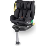 Bebeconfort EvolveFix Plus i-Size, Neugeborenes/Kleinkind/Kindersitz, ISOFIX-Kindersitz mit Stützbein, 360°-Kindersitz, ab Geburt bis zu 12 Jahren, bis 36 kg, 40-150 cm, Black Mist