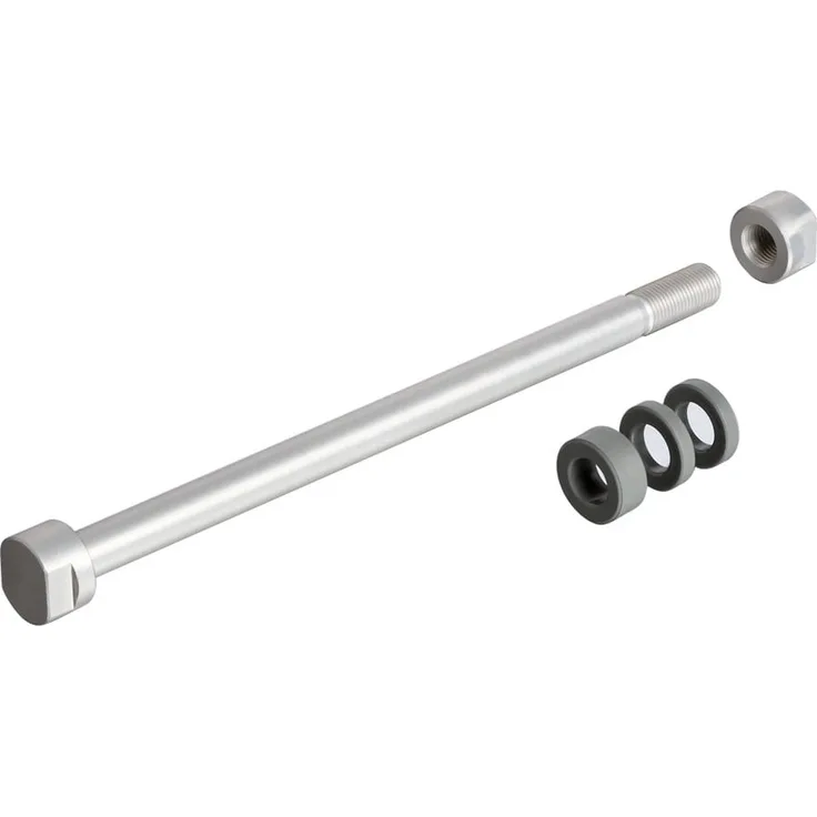 TACX Hinterradsteckachse für Marble u. Trek ABP Naben - Silber.