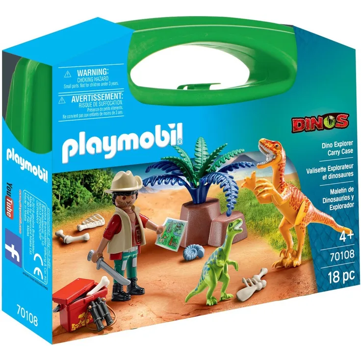 PLAYMOBIL Dinos 70108 'Dino-Forscher', 18 Teile , ab 4 Jahren