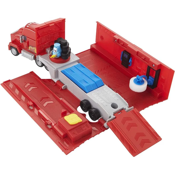 Mattel HDC75 - Disney Pixar Cars - Verwandelbares Mack Spielset (Lightning McQueen nicht enthalten)