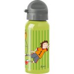 SIGIKID Edelstahl Trinkflasche Kily Keeper, auslaufsicher, BPA-frei, robust, leicht, Drehverschluss zerlegbar, gut zu reinigen, für Kinder 3-8 Jahre, Art. -Nr. 25291, Fußball/grün-grau 400 ml - Preisvergleich