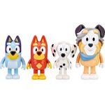Bluey in der Schule: Figuren (6,3–7,6 cm) mit beweglichen Gelenken, 4er-Pack