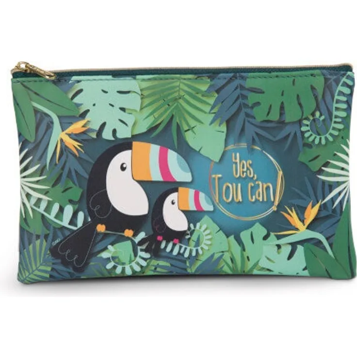 Mäppchen Tukan flach, 20x12cm