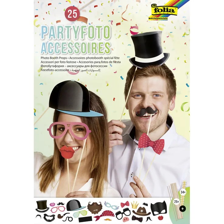 folia Partyfotoaccessoires 84tlg