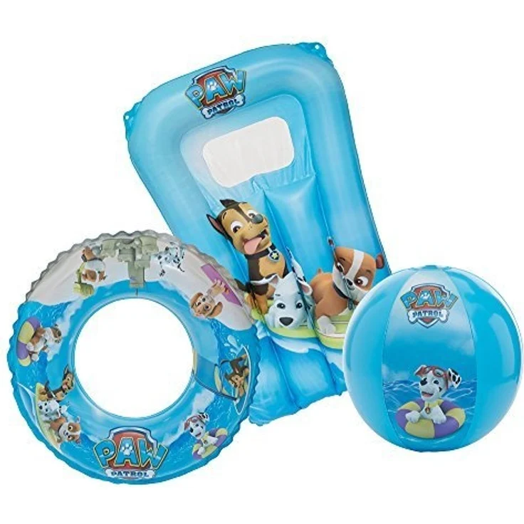 Happy People - Paw Patrol Strandset bestehend aus Wasserball, Schwimmring und Matratze