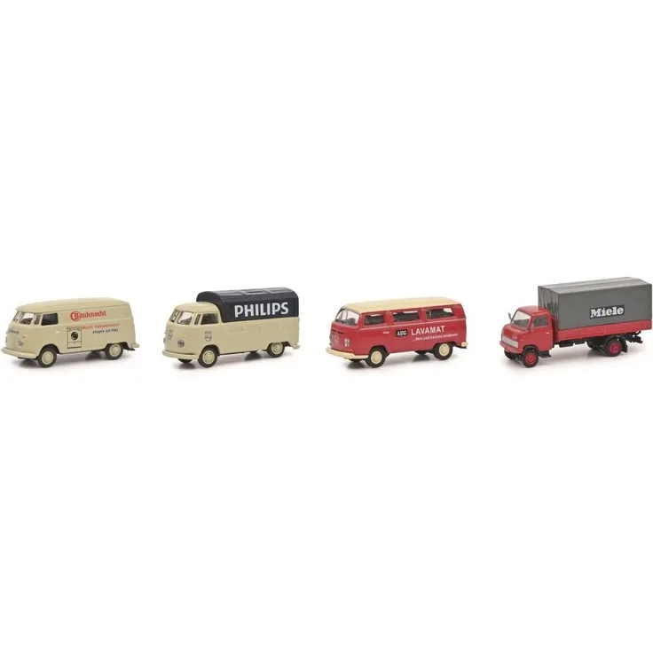 Schuco 452663700 MHI 1:87 Set STARKE MARKEN II 4tlg.