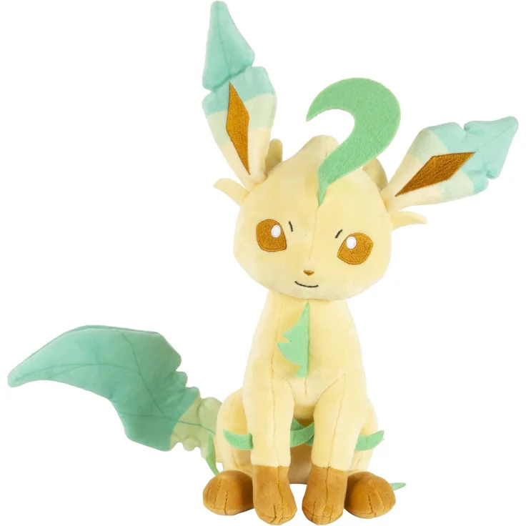 Pokemon PKW2377 Kuscheltier Leafeon Folipurba Plüschtier, Neue 2022, 20 cm