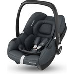 Maxi-Cosi 'CabrioFix i-Size', Federleichte i-Size Babyschale, Gruppe 0+ Kindersitz inkl. Sonnenverdeck und Neugeborenen Einlage, nutzbar ab ca. 40 bis 75 cm, ca. 0-12 kg, Essential Graphite
