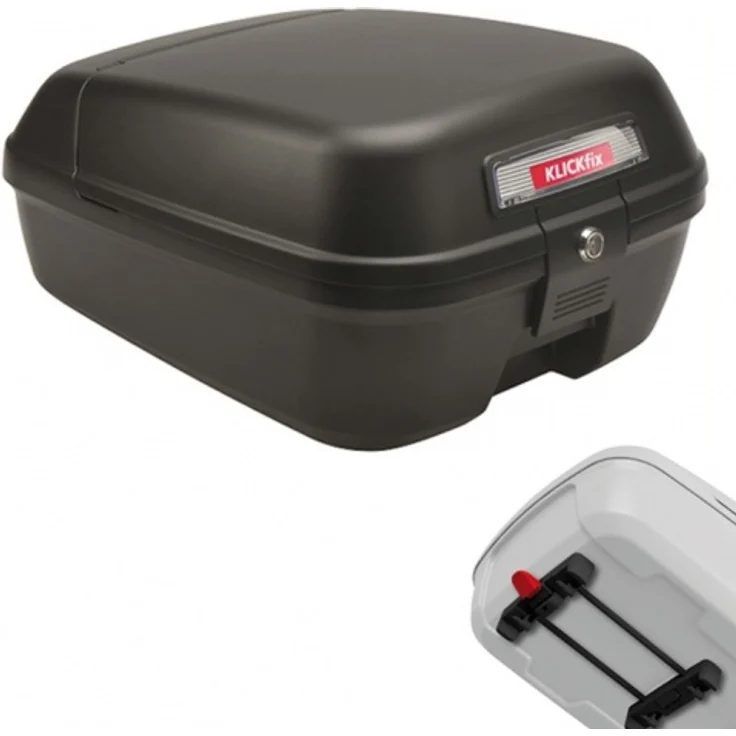 City-Box KLICKfix schwarz 34,5x44x23 cm m. Racktimeadapter