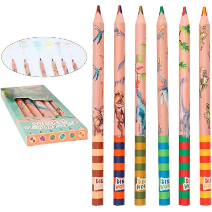 Dino World Multicolor Buntstifte
