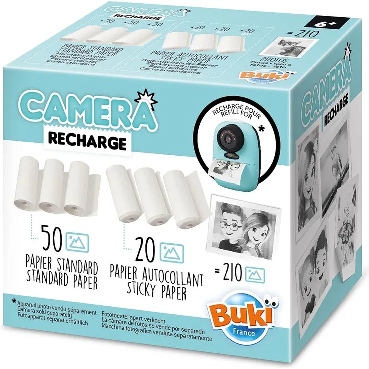 BUKI France PV08 Sofortbild-Druck-Kamera-Nachfüllpack
