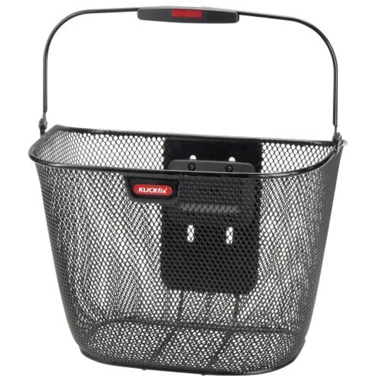 Klickfix Lenkerkorb Uni Plus schwarz höhenverstellbar H 26 x L 27 x B 35cm