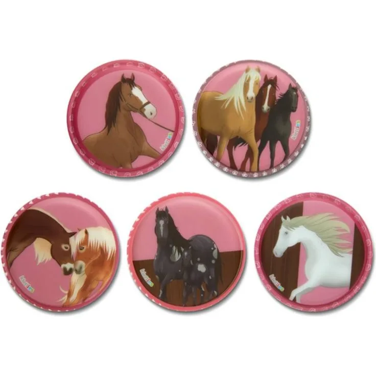 ergobag Kletties Set 5-tlg Schulranzen-Zubehör Pferde im Galopp
