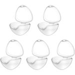 Dummy Case 5Pcs Transparent Pacifier Case Pacifier Holder Box BPA-Free Nipple Shield Case for Travel and Home