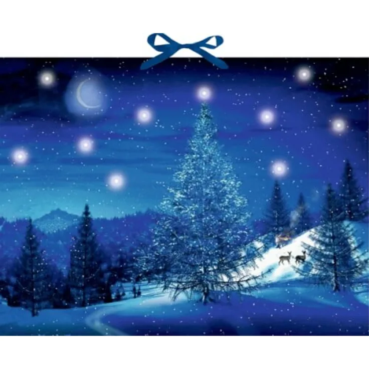 Winterzauber, Wand-Adventskalender mit LEDs