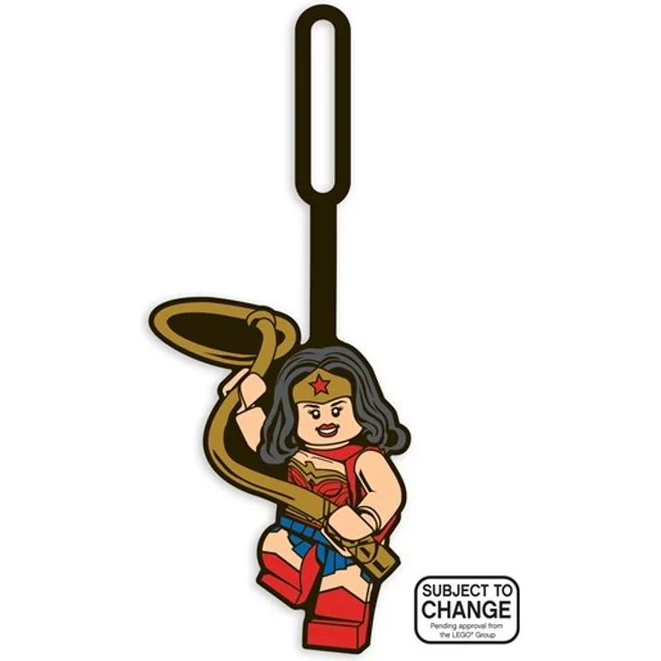 Euromic LEGO DC Bag Tag WONDER WOMAN packed on printed c