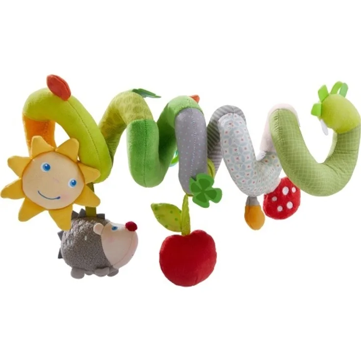 HABA 305131 - Mobile-Spirale Glück, Babyspielzeug für Babyschale, Gitterbett und Buggy, mit vielen Spielfiguren und akustischen Effekten, ideal als Geschenk zur Geburt und Taufe