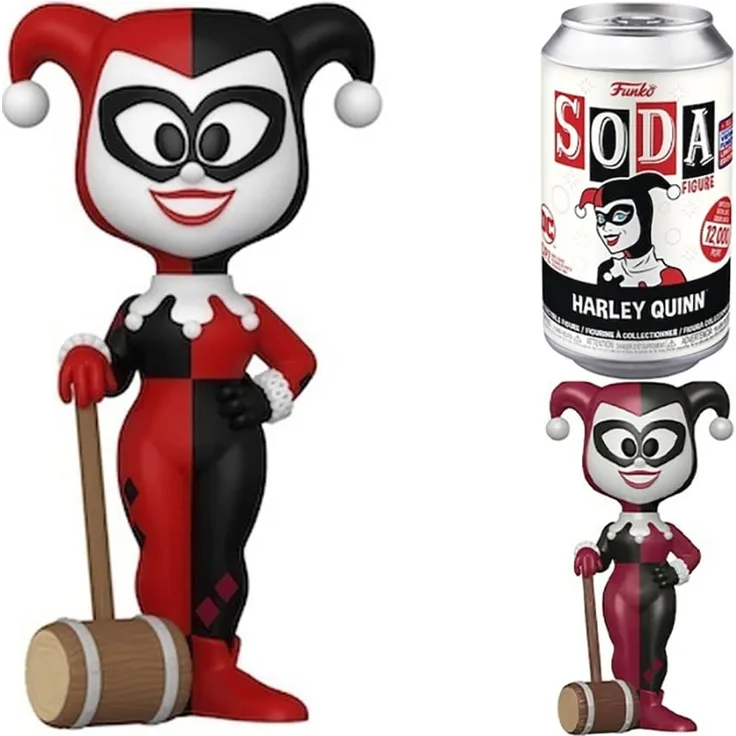 Funko Vinyl SODA: DC- Harley w/Mallet w/Chase(IE) 1 In 6 Chance of Receiving A Chase Variant (Styles May Vary), Mehrfarben, Einheitsgröße, 58299